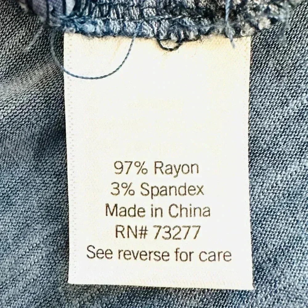 NWT SONOMA Women Sleeveless Blue Tie Elastic Waist Scoop Neck Maxi Dress Size 4X - Picture 9 of 11